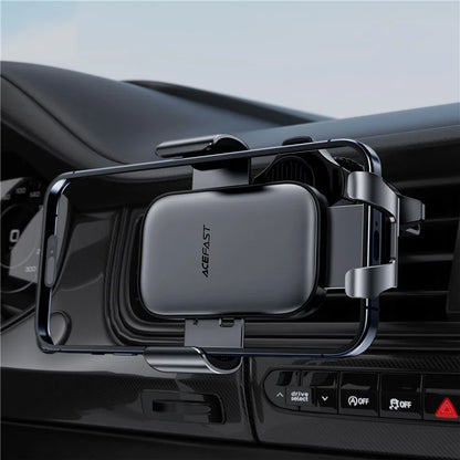 ACEFAST D38 Car Phone Holder – Air Vent Gravity Mount with Aluminum Alloy Design