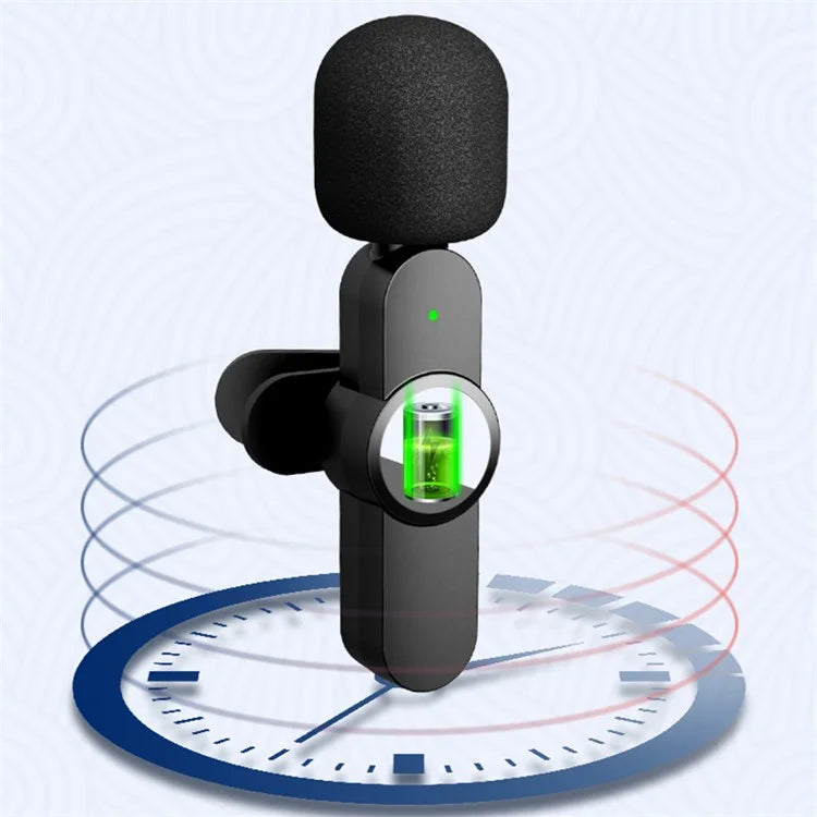 TASX 2Pcs Wireless Lavalier Microphone – Type-C Clip-On Mic
