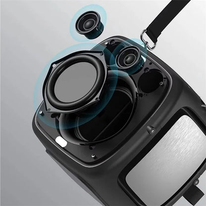 TASX Party One Bluetooth Portable Karaoke Speaker with 2 Microphones