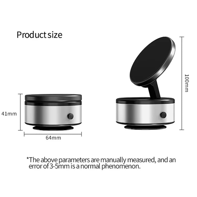 TASX X10Q 360° Rotatable Phone Suction Cup Mount – MagSafe Adsorption Phone Holder, Folding Bracket