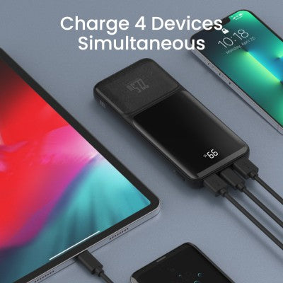 iQuick POWER SQUARE 0 Power Bank – 10000mAh, 22.5W with Digital Display