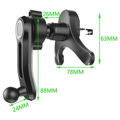 TASX A034 10th Gen Car Phone Holder – Y-Shaped Base Air Vent Hook Mount