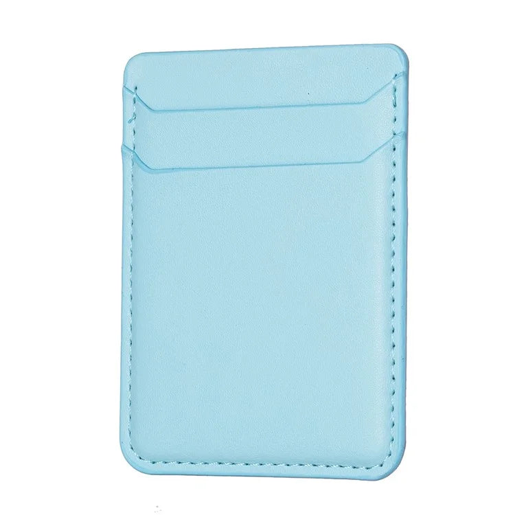 TASX BFK12 Stick-On Card Holder – Litchi Leather Credit Card Sleeve for Phone