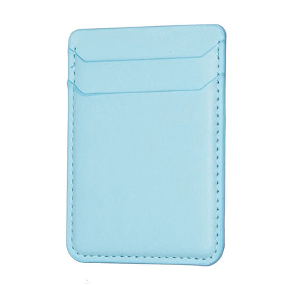 TASX BFK12 Stick-On Card Holder – Litchi Leather Credit Card Sleeve for Phone