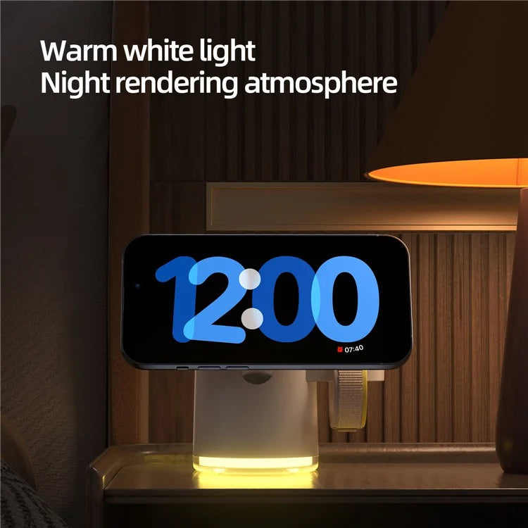TASX C16 QI2 Charging Stand Night Light 3 in 1 MagSafe Wireless Charger
