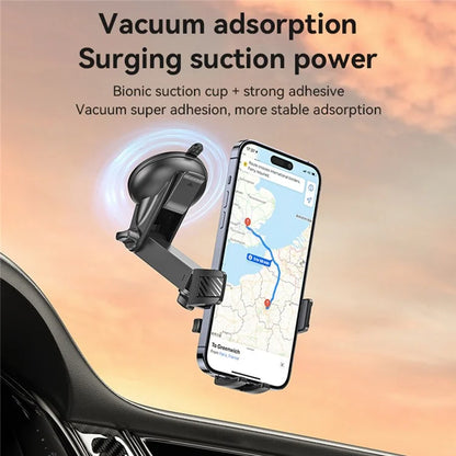 TASX C267 Suction Press Car Phone Mount – 360° Rotation