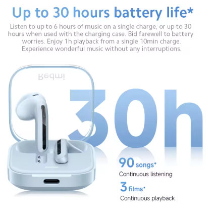 XIAOMI Redmi Buds 6 Active Bluetooth Earphones Semi-In-Ear Deep Bass