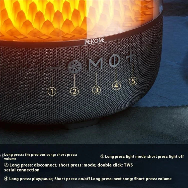 WEKOME Beluga D16 Desktop Bluetooth Speaker 40W Wireless Speaker with Dual Microphones