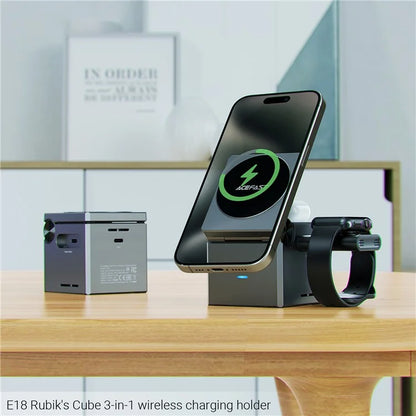 ACEFAST E18 3-in-1 Desktop Wireless Charging Station