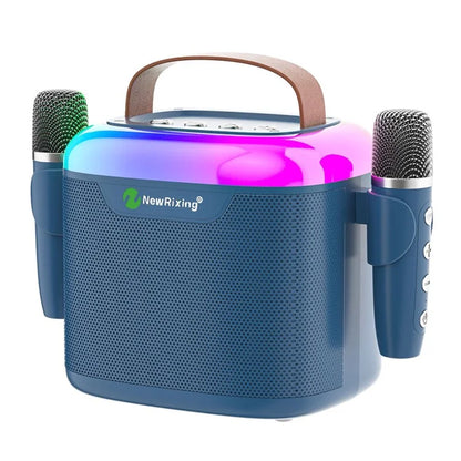 TASX NR8805 Wireless Bluetooth Speaker with Dual TWS Handheld Noise Reduction Microphone