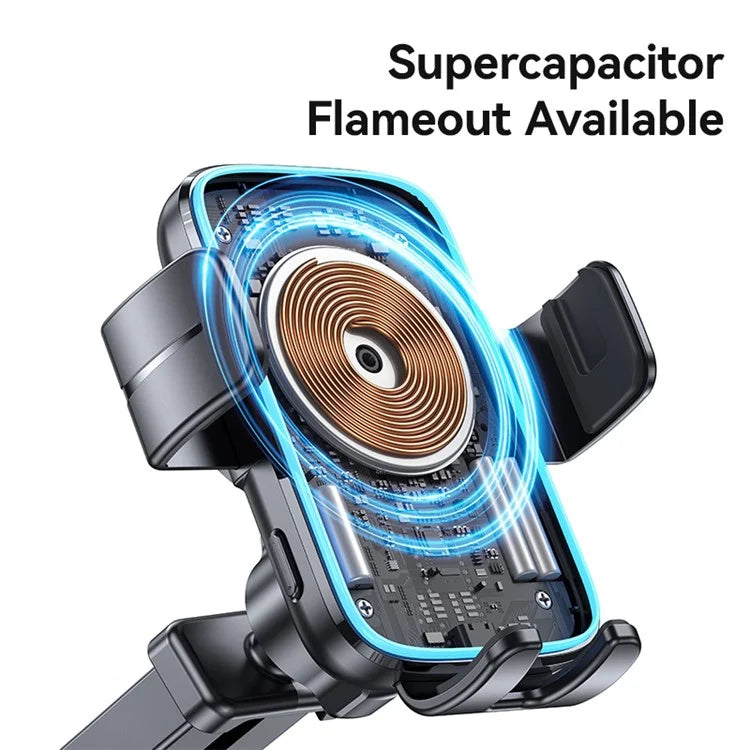 TASX CD229 Wireless Car Charger Phone Mount Dashboard / Windshield with Suction Cup