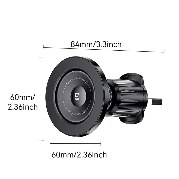 ESSAGER ES-ZJ27 Universal MagSafe Car Phone Holder – 360° Rotatable Air Vent Bracket