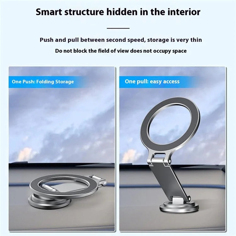 TASX MG07 Car Adhesive Mount – MagSafe Phone Holder, Foldable Bracket