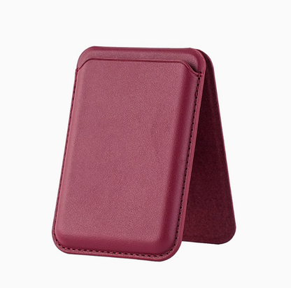 TASX AD366 MagSafe Card Holder – Leather Sleeve with Multifunctional Kickstand