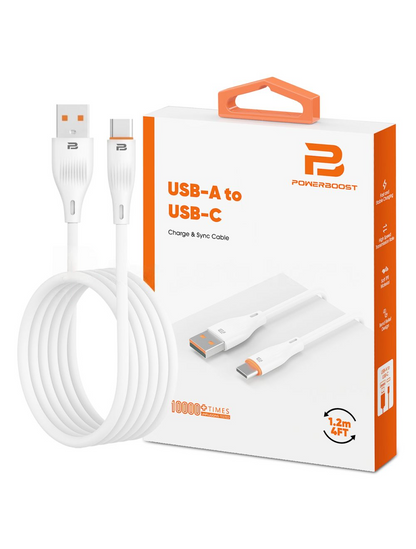 USB-A to USB-C Charge & Sync Cable 1.2M