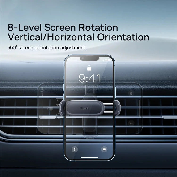 BASEUS Steel Cannon 2 Car Phone Holder – Air Outlet Spring Clip Mount