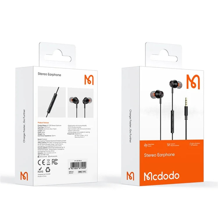 MCDODO HP-3500 MDD 3.5mm Wired Headphone