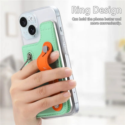 TASX KB-62 RFID Blocking Phone Wallet – Leather Card Bag with Wristband, Kickstand & Zipper