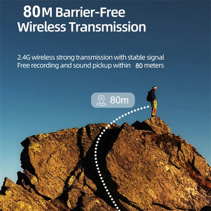TASX 2Pcs Wireless Lavalier Microphone – Type-C Clip-On Mic