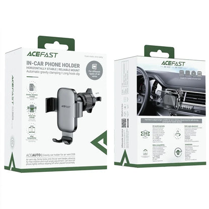 ACEFAST D38 Car Phone Holder – Air Vent Gravity Mount with Aluminum Alloy Design