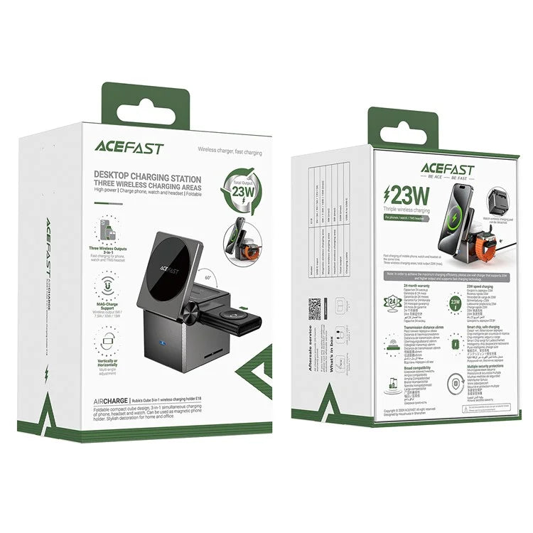 ACEFAST E18 3-in-1 Desktop Wireless Charging Station