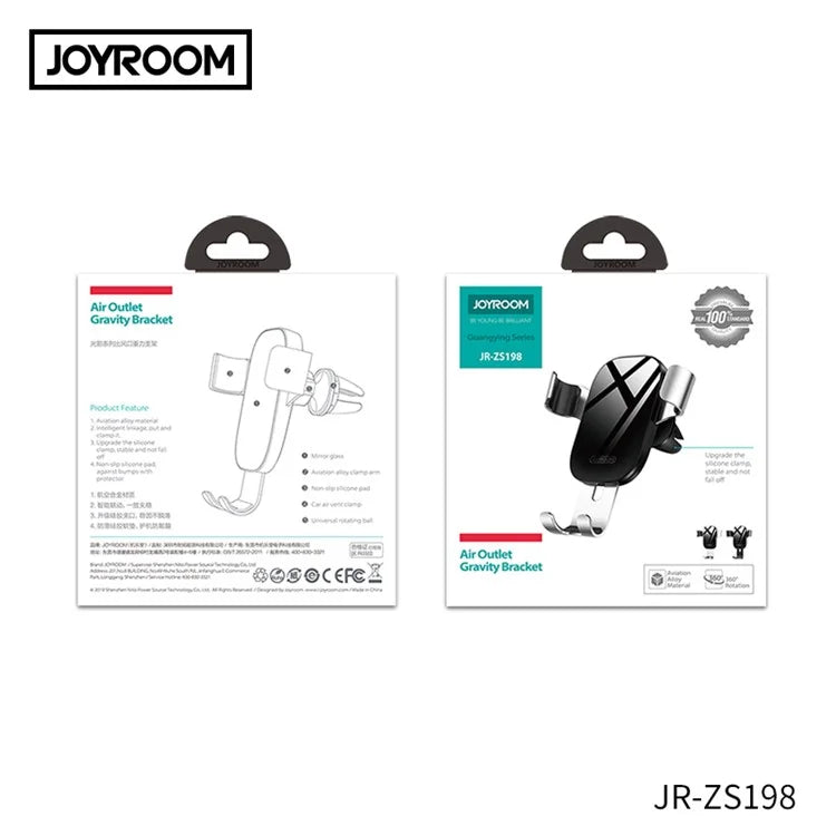JOYROOM ZS198 Light Shadow Series Car Phone Holder – Gravity Air Vent Mount