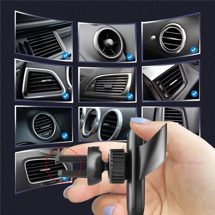 TASX F2 Cartoon Design Car Phone Holder – Rotatable Gravity Air Outlet Mount