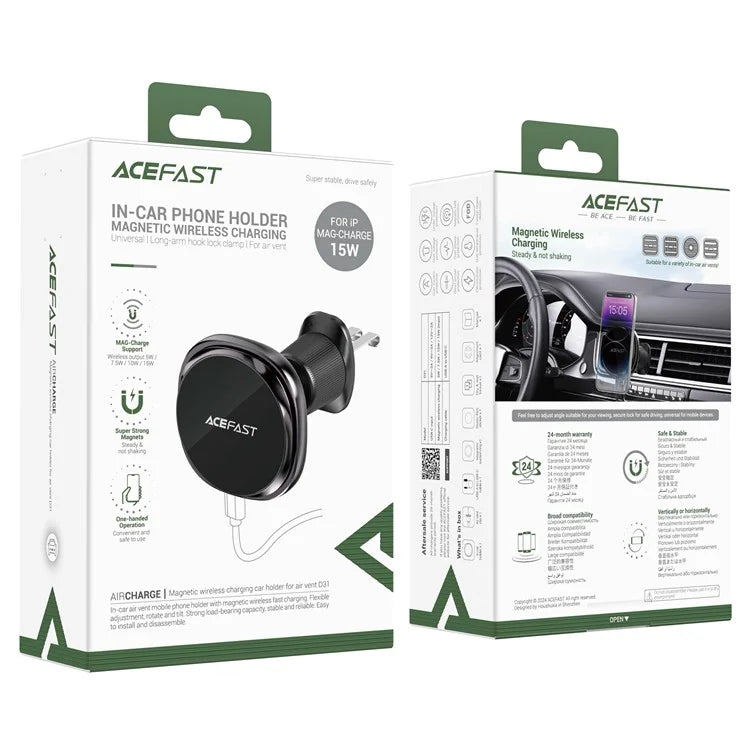 ACEFAST D31 Car Air Vent Phone Wireless Charger Car Holder
