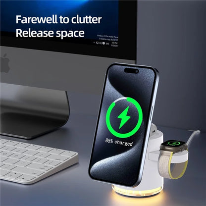TASX C16 QI2 Charging Stand Night Light 3 in 1 MagSafe Wireless Charger