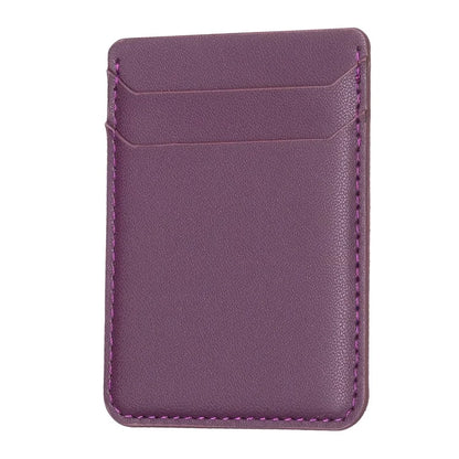 TASX BFK12 Stick-On Card Holder – Litchi Leather Credit Card Sleeve for Phone