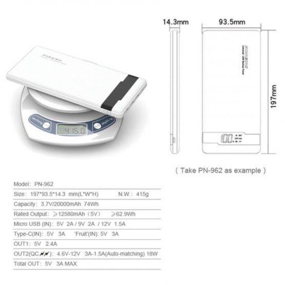 QI Wireless Fast Charging Power Bank 18w (10000mAh)