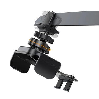 YESIDO C163 Car Phone Holder – Air Outlet Mount with Transparent Panel