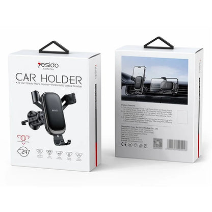YESIDO C247 Gravity Sensing Car Phone Holder – Air Vent Mount Clamp
