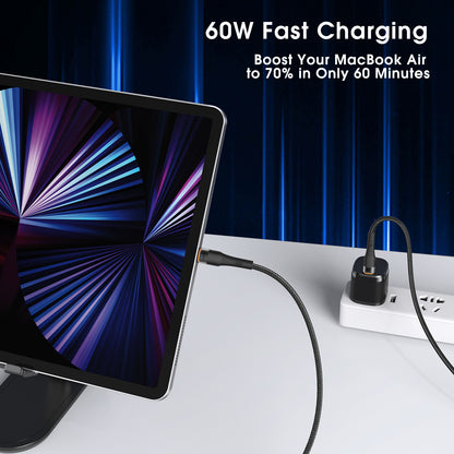 USB-C to USB-C & Sync Cable 2M (Nylon Braided)(60W)