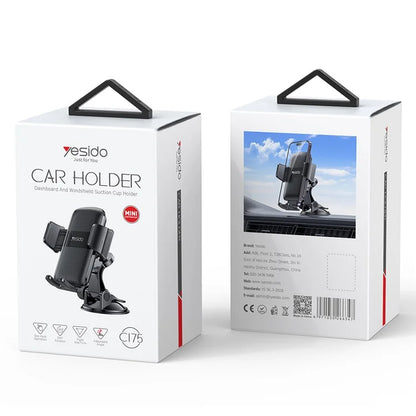 TASX C175 Mini Suction Cup Dashboard & Windscreen Phone Mount – Rotating Holder