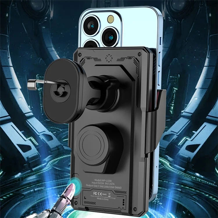 WEKOME WP-U208 Vanguard Series Mechanical Transparent Wireless Charging Car Holder