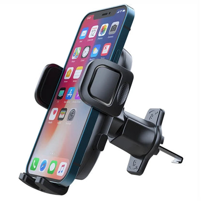 TASX X158 Universal Car Phone Holder – 360° Rotatable Metal Hook Air Outlet Mount