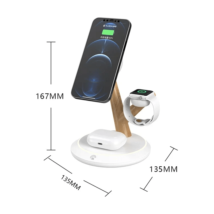 TASX TH02 Tree Branch Design 3-in-1 15W Magnetic Wireless Charger