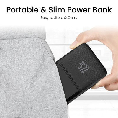 iQuick POWER SQUARE 0 Power Bank – 10000mAh, 22.5W with Digital Display