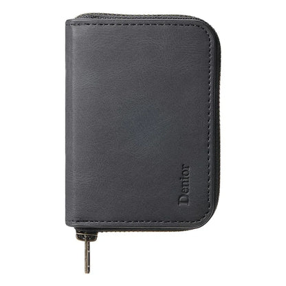 DENIOR V17 Zipper Card Case – MagSafe-Compatible Leather Phone Card Holder & Stand