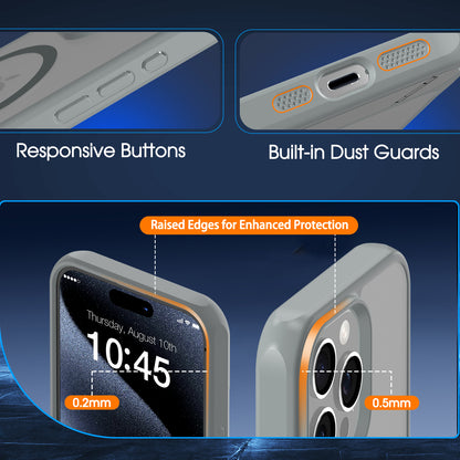 Case It IPhone 15 Pro MetalEase Metal Kickstand Soft Grip Matte Case