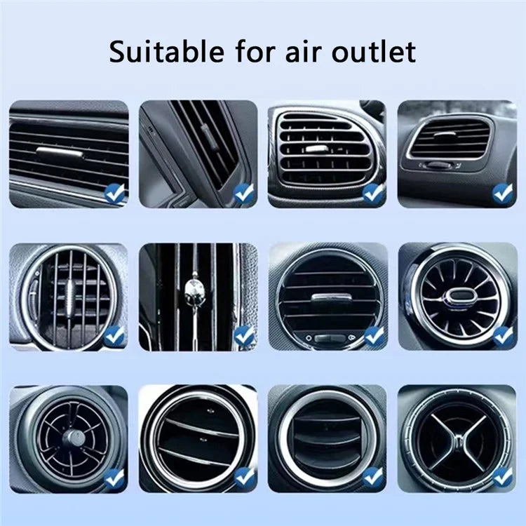 YESIDO C242 Adjustable Car Phone Holder – Air Vent Mount with Hook Clip