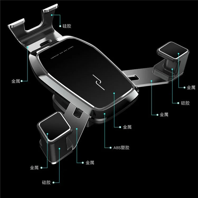 TASX M1 Universal Car Phone Holder – Air Outlet Gravity Mount with Rotatable Metal Bracket