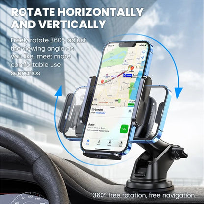 ESSAGER Rotatable Car Phone Holder – Dashboard & Windscreen Suction Cup Stand