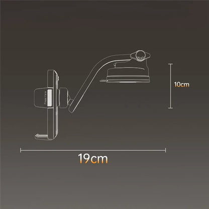 TASX C172 Suction Cup Dashboard Phone Mount – Multi-Function