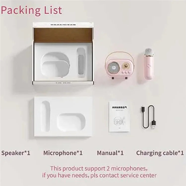 TASX C20 Plus Mini Karaoke Wireless Bluetooth Speaker with Microphone