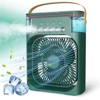 TASX 5-Hole Desktop Humidifier with Mist Diffuser, Cooling Fan, and 7-Color Night Light