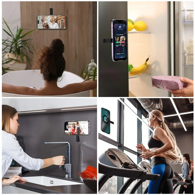 TASX Magnetic Suction Phone Holder Silicone Non Slip Suction Cup Phone Mount