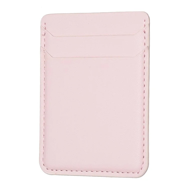 TASX BFK12 Stick-On Card Holder – Litchi Leather Credit Card Sleeve for Phone
