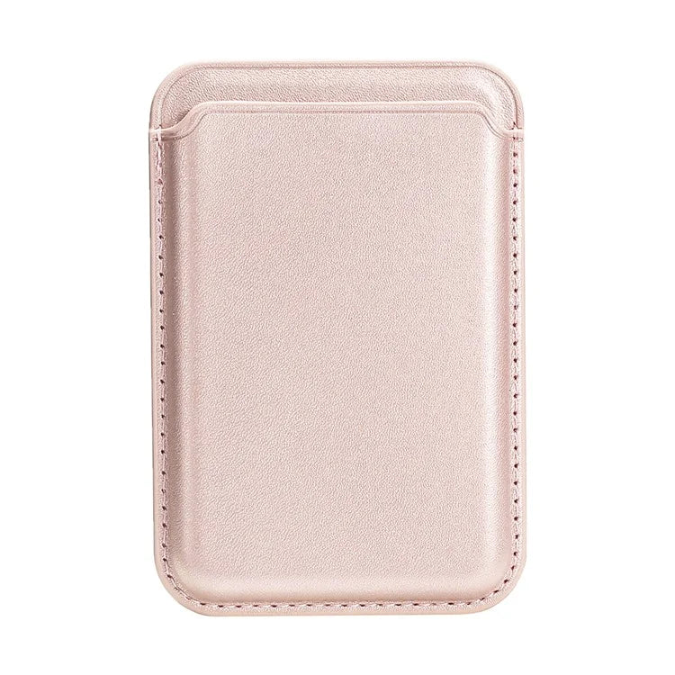 TASX Double Ring MagSafe Card Holder – Slim PU Leather Attachment for Phones